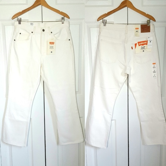 NEW Levi's Orange Tag 517 Crop Kick Flare Jeans - Picture 2 of 7